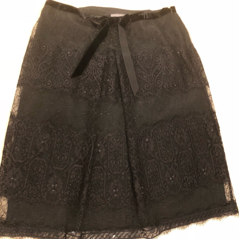 Ann Taylor Black lace skirt NWT Brand New 2P